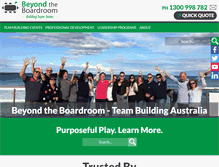 Tablet Screenshot of beyondtheboardroom.com.au